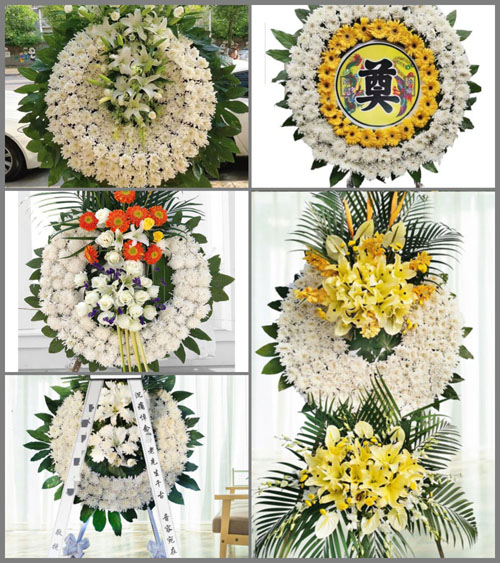 湖北黄石市阳新县王英镇隧洞村花圈速递